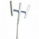 Tigress Triple Aluminum Kite Rod Holder - Bent Butt - Brushed