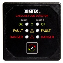 Fireboy-Xintex Gasoline Fume Detector w/Dual Channel - 12/24V