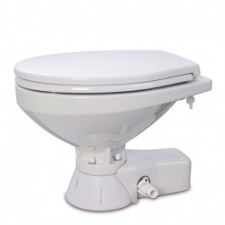 Jabsco Quiet Flush Freshwater Toilet - Regular Bowl w/Soft Close Lid - 24V