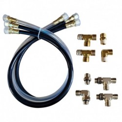 Octopus 30" Hose & Fitting Kit Including Orb & NPT Helm Fittings