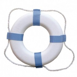Taylor Made Decorative Ring Buoy - 17" - White/Blue - Not USCG Approved