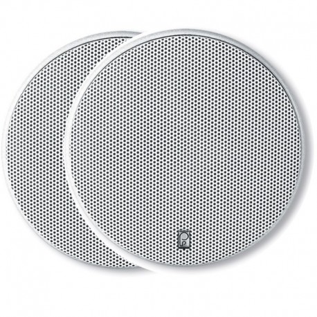 Poly-Planar 6.5" Platinum Round Marine Speaker - (Pair) White