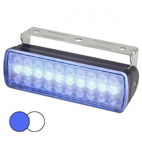 Hella Marine Sea Hawk XL Dual Color LED Floodlights - Blue/White LED - Black Housing