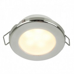 Hella Marine EuroLED 75 3" Round Spring Mount Down Light - Warm White LED - Stainless Steel Rim - 12V