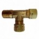 Uflex Male Run T-Fitting - 3/8" x 3/8" Tube x 1/4" NPT