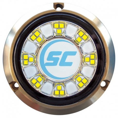 Shadow-Caster SCR-24 Bronze Underwater Light - 24 LEDs - Bimini Blue/Great White