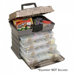 Plano Guide Series Stowaway Rack Tackle Box System - Graphite/Sandstone