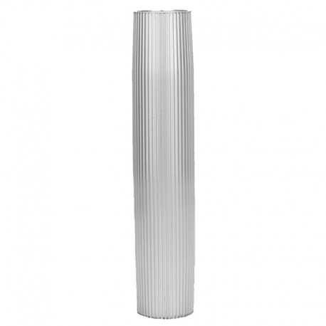 TACO Aluminum Ribbed Table Pedestal - 2-3/8" O.D. - 26" Length