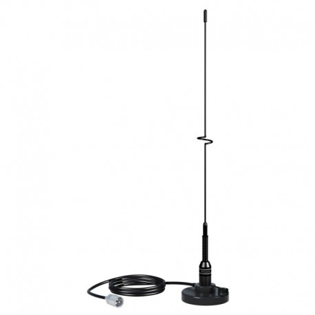 Shakespeare VHF 19" 5218 Black SS Whip Antenna - Magnetic Mount