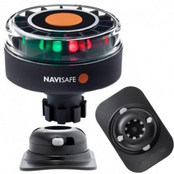 Navisafe Navilight Tricolor 2NM w/Navibolt Base & RIB Mount - Black