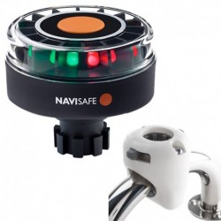 Navisafe Navilight Tricolor 2NM w/Navibolt Base & Rail Mount - White