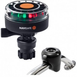 Navisafe Navilight 2NM Tricolor w/Navimount Base & Rail Mount - Black