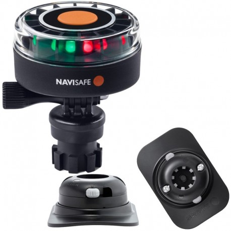 Navisafe Navilight 2NM Tricolor w/Navimount Base & RIB Mount - Black