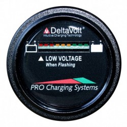 Dual Pro Battery Fuel Gauge - DeltaView Link Compatible - 12V System (1-12V Battery, 2-6V Batteries)