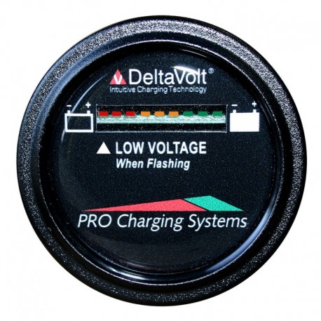 Dual Pro Battery Fuel Gauge - DeltaView Link Compatible - 12V System (1-12V Battery, 2-6V Batteries)