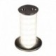 Quick Secret 3W Retractable Lamp w/Automatic Switch IP66 Mirrored Chrome Finish - Warm White LED