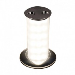 Quick Secret 6W Retractable Lamp w/Automatic Switch IP66 Mirrored Chrome Finish - Daylight White LED