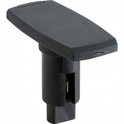 Attwood LightArmor Plug-In Base - 2 Pin - Black - Rectangle