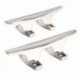 Attwood ZAMAK Chrome Plated Zinc Cleats - Pair - 4-1/2"