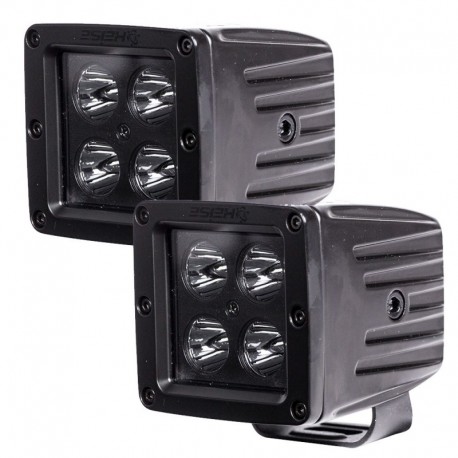 HEISE Blackout 4 LED Cube Light - 3" - 2 Pack