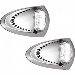 Attwood LED Docking Lights - Stainless Steel - White LED - Pair