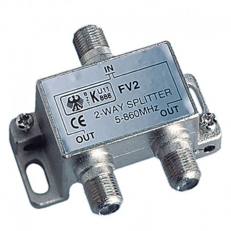 Glomex 2-Way Splitter TV - TV or TV - FM