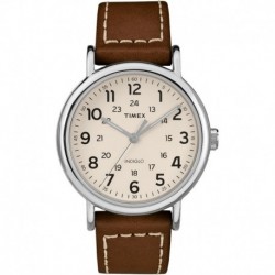 Timex Weekender 2-Piece Leather Strap Watch - Cream