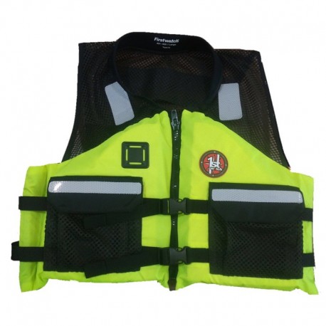 First Watch AV-500 Industrial Mesh Vest (USCG Type III) - Hi-Vis Yellow/Black - Small