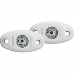 RIGID Industries A-Series White High Power LED Light - Pair - Cool White