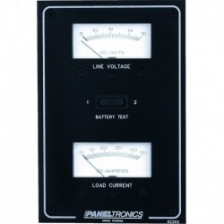 Paneltronics Standard DC Meter Panel w/Voltmeter & Ammeter