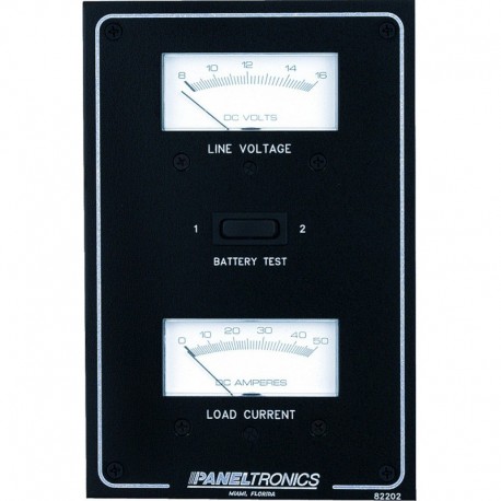 Paneltronics Standard DC Meter Panel w/Voltmeter & Ammeter