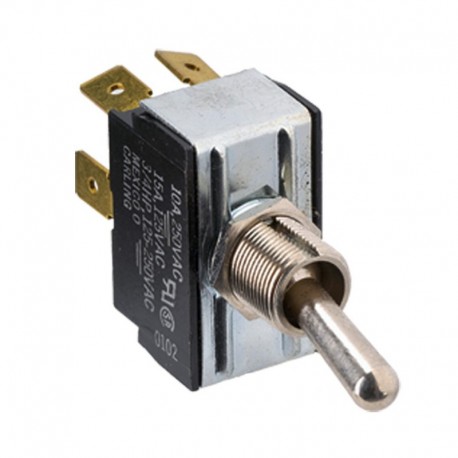 Paneltronics DPDT (ON)/OFF/(ON) Metal Bat Toggle Switch - Momentary Configuration