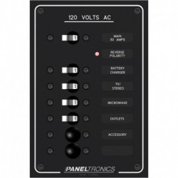 Paneltronics Standard AC 6 Position Breaker Panel & Main