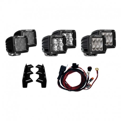 RIGID Industries 2017-2018 Ford Raptor Triple Fog Light Kit