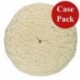 Presta Rotary Wool Buffing Pad - White Heavy Cut - *Case of 12*