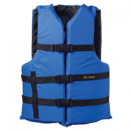 Onyx Nylon General Purpose Life Jacket - Adult Universal - Blue