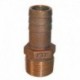 GROCO 1/2" NPT x 1/2" ID Bronze Pipe to Hose Straight Fitting