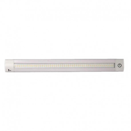 Lunasea Adjustable Linear LED Light w/Built-In Dimmer - 12" Length, 12VDC, Warm White w/ Switch