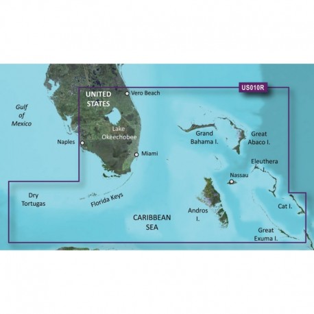 Garmin BlueChart g3 Vision HD - VUS010R - Southeast Florida - microSD /SD