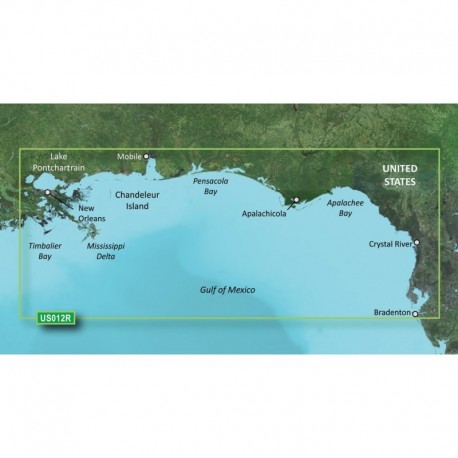 Garmin BlueChart g3 Vision HD - VUS012R - Tampa - New Orleans - microSD /SD