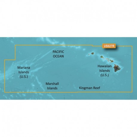 Garmin BlueChart g3 Vision HD - VUS027R - Hawaiian Islands - Mariana Islands - microSD /SD
