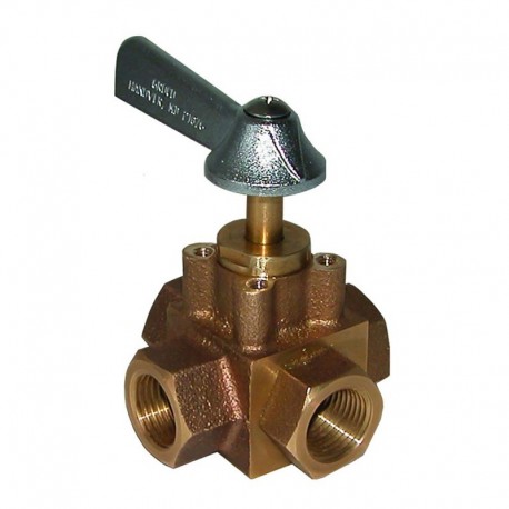 GROCO 1/2" 4-Port Tank Selector Valve