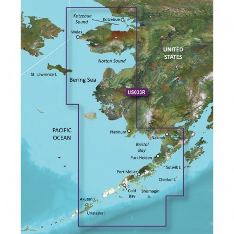 Garmin BlueChart g3 Vision HD - VUS033R - Bristol Bay - Kotzebue Snd. - microSD /SD