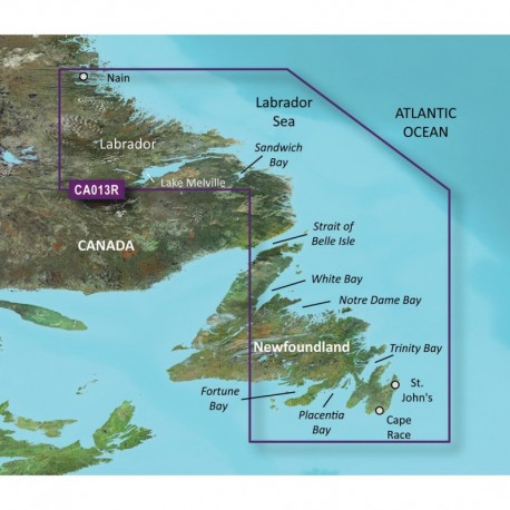 Garmin BlueChart g3 Vision HD - VCA013R - Labrador Coast - microSD /SD