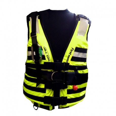 First Watch HBV-100 High Buoyancy Rescue Vest - Hi-Vis Yellow - Medium to XL