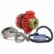 Balmar Alternator 1-2" Single Foot Dual V Pulley Regulator & Temp Sensor - 170A Kit - 12V