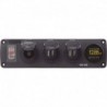Blue Sea 4368 Water Resistant USB Accessory Panel - 12V Socket, 2x 2.1A Dual USB Chargers, Mini Voltmeter