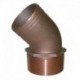 GROCO 1-1/2" NPT Bronze 45 Degree Pipe to 1-1/2" Hose