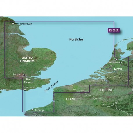 Garmin BlueChart g3 Vision HD - VEU002R - Dover to Amsterdam & England Southeast - microSD /SD