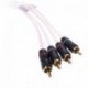 FUSION Performance RCA Cable - 4 Channel - 25'